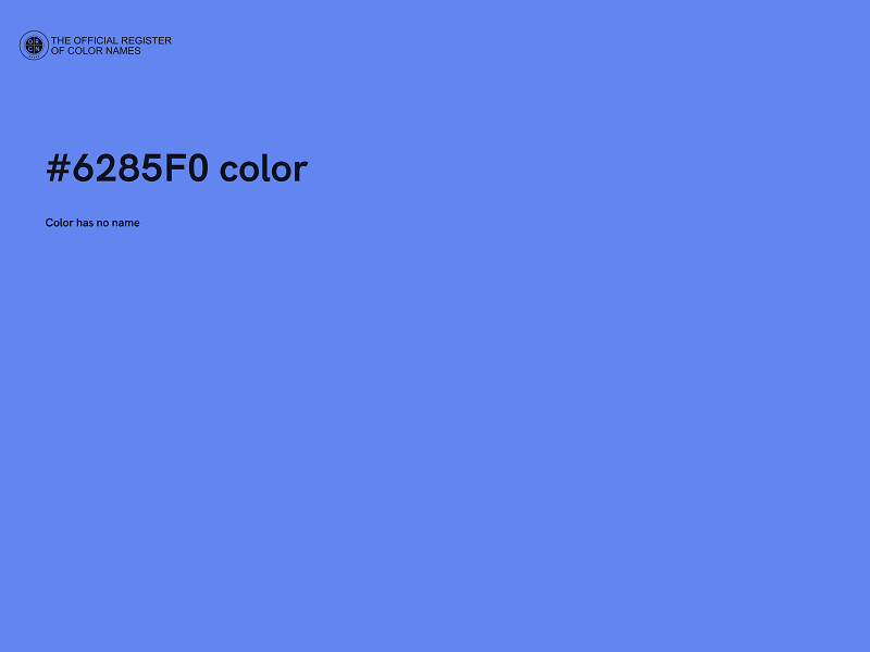 #6285F0 color image