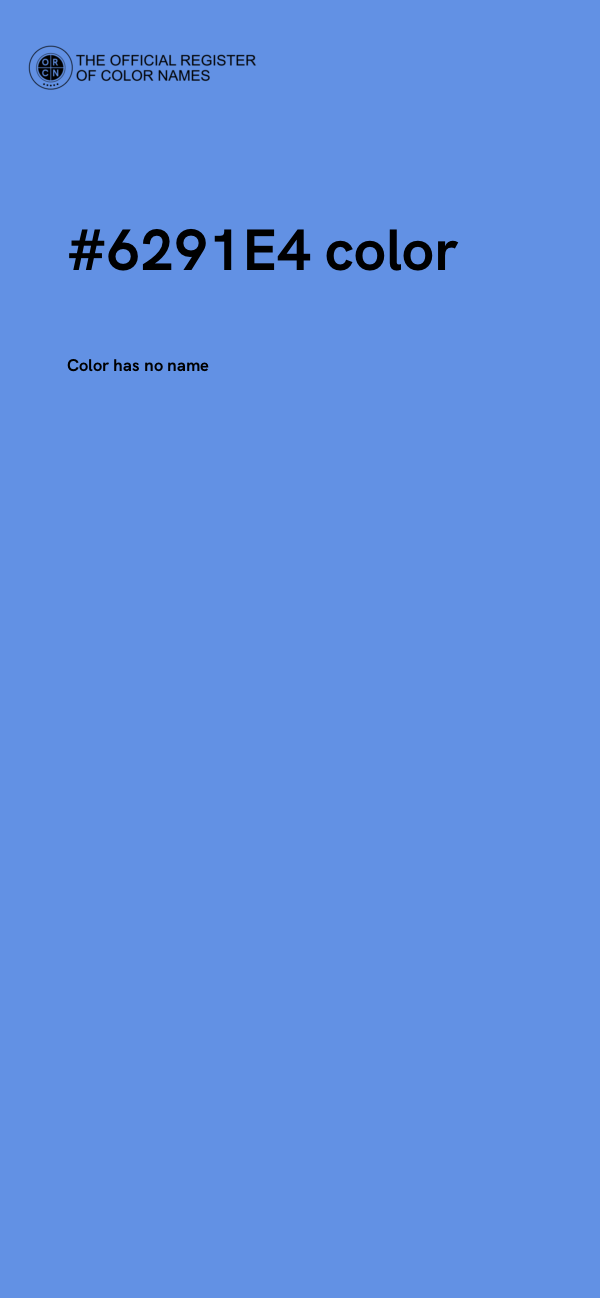 #6291E4 color image