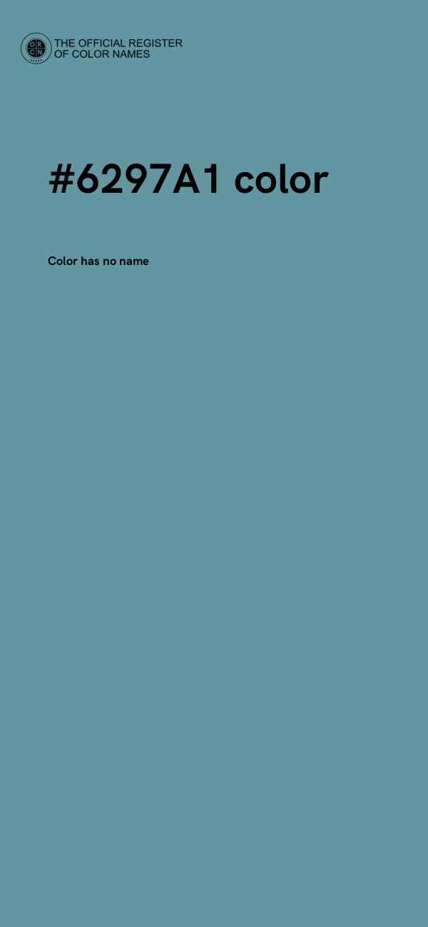 #6297A1 color image