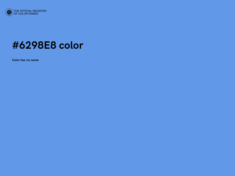 #6298E8 color image