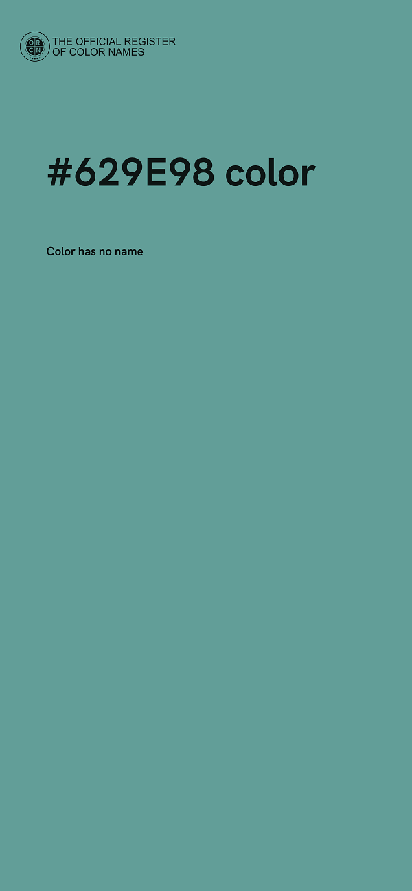 #629E98 color image