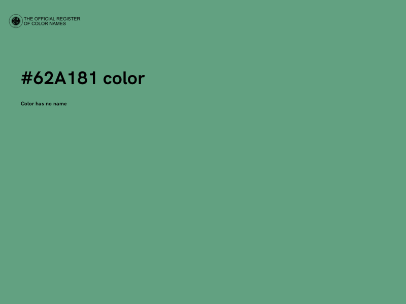 #62A181 color image