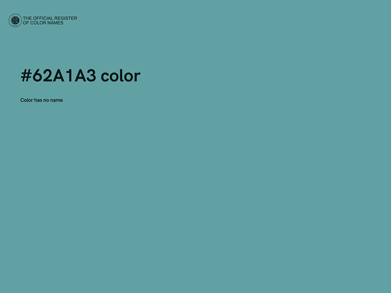 #62A1A3 color image