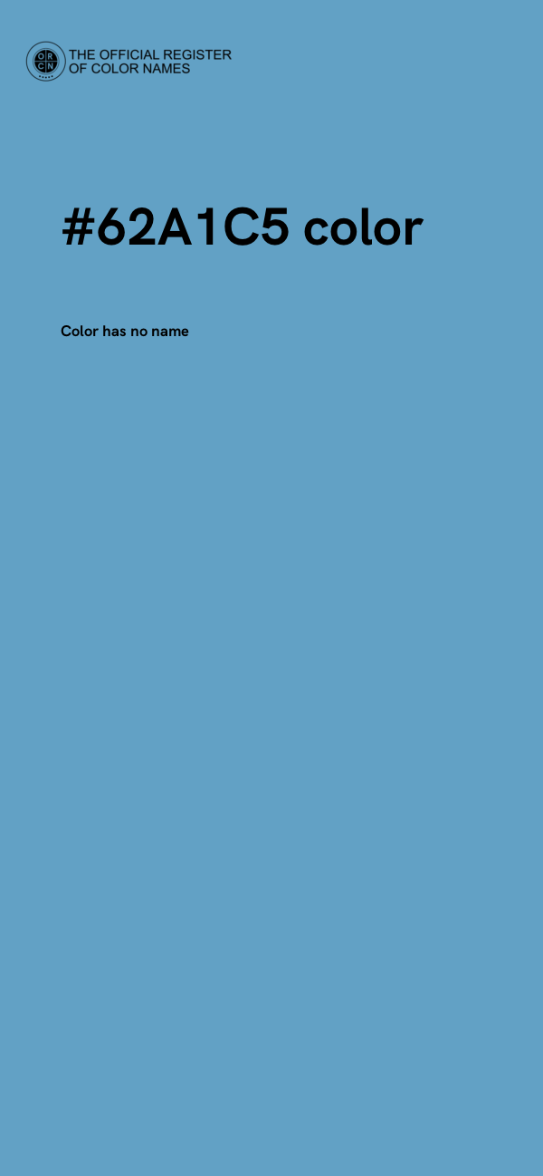 #62A1C5 color image
