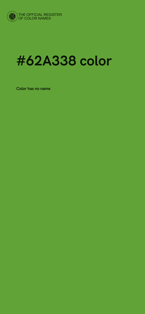 #62A338 color image