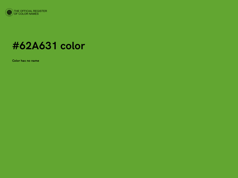 #62A631 color image