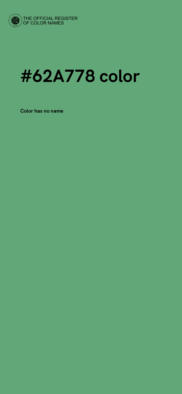#62A778 color image