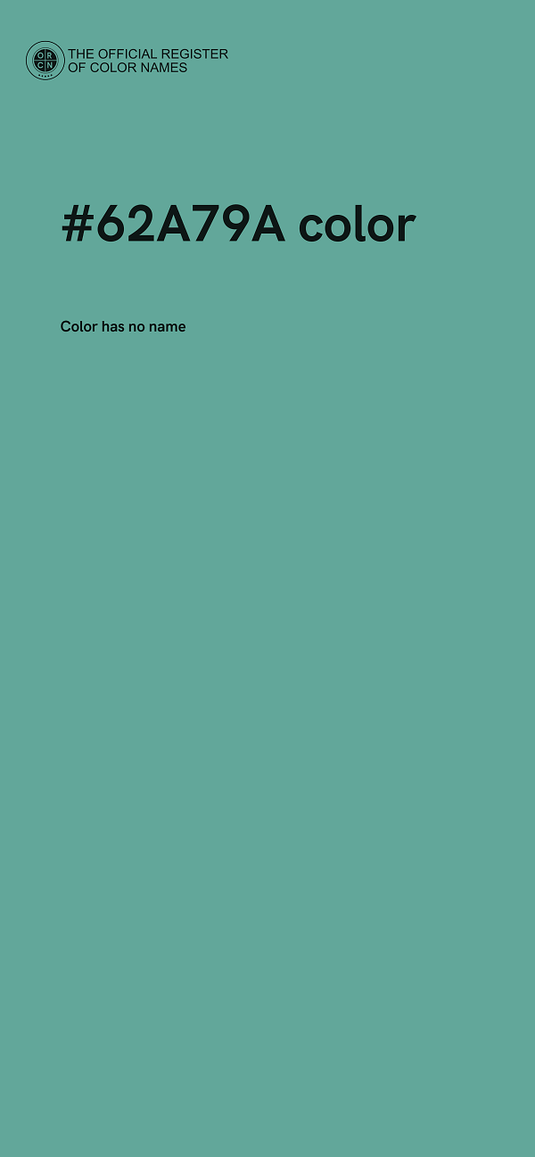 #62A79A color image