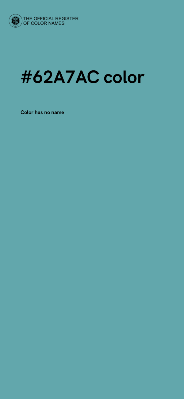 #62A7AC color image