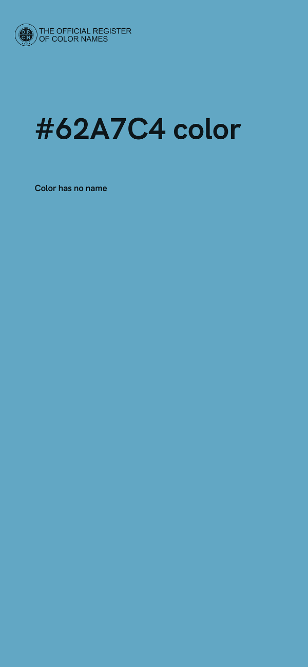 #62A7C4 color image