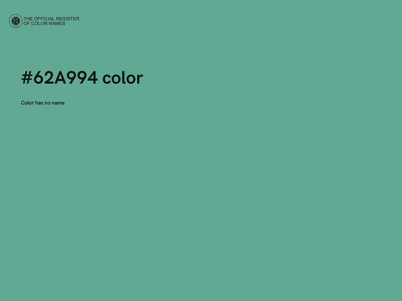 #62A994 color image