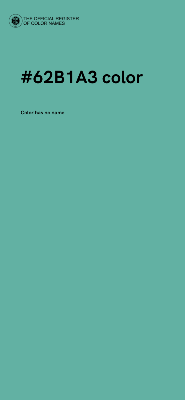 #62B1A3 color image