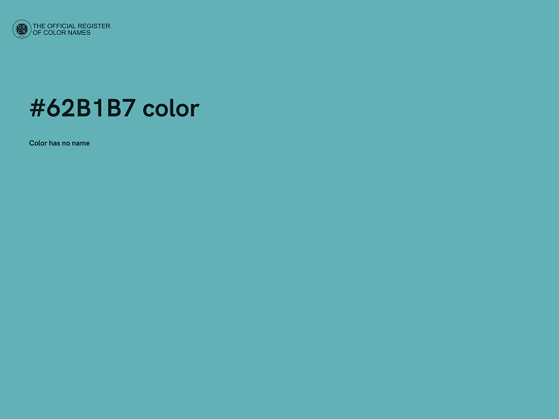 #62B1B7 color image