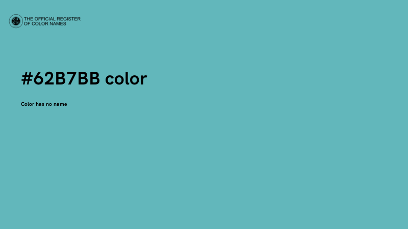#62B7BB color image