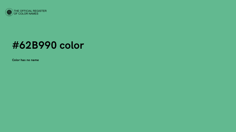 #62B990 color image