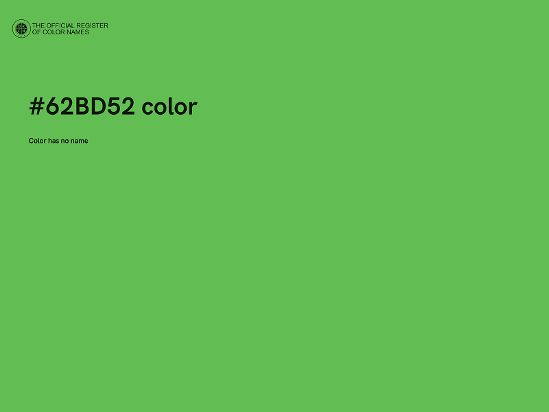 #62BD52 color image
