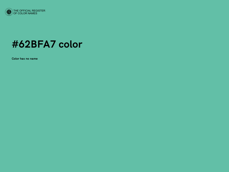 #62BFA7 color image
