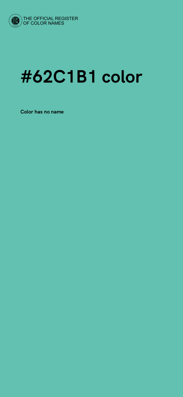 #62C1B1 color image
