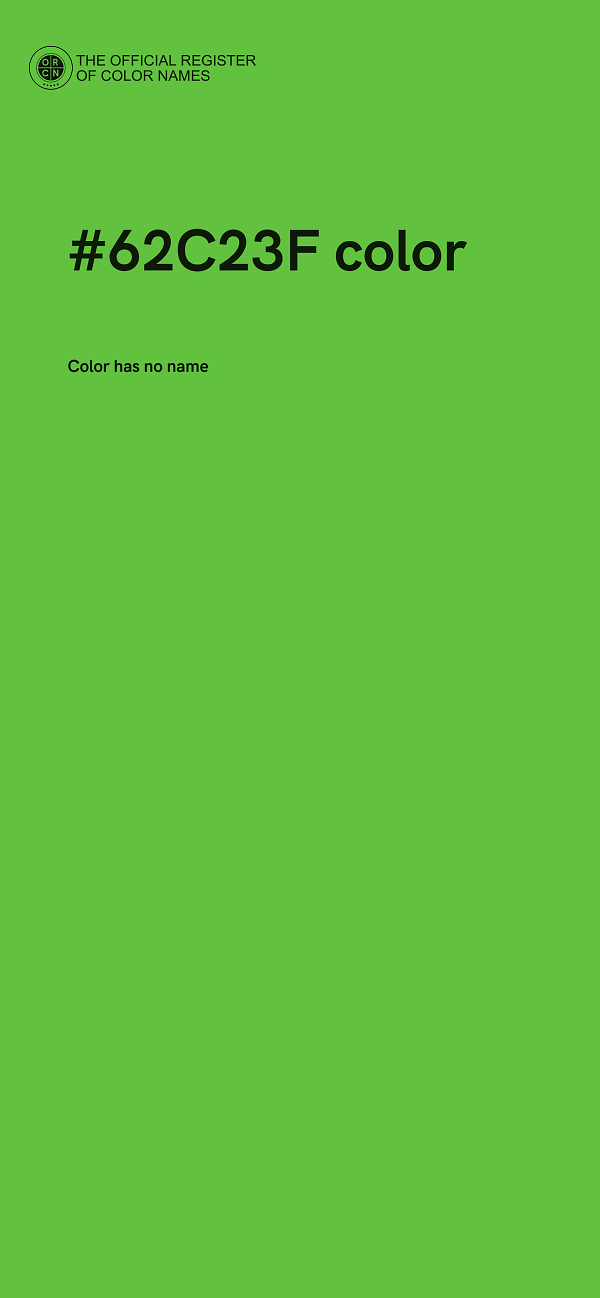 #62C23F color image