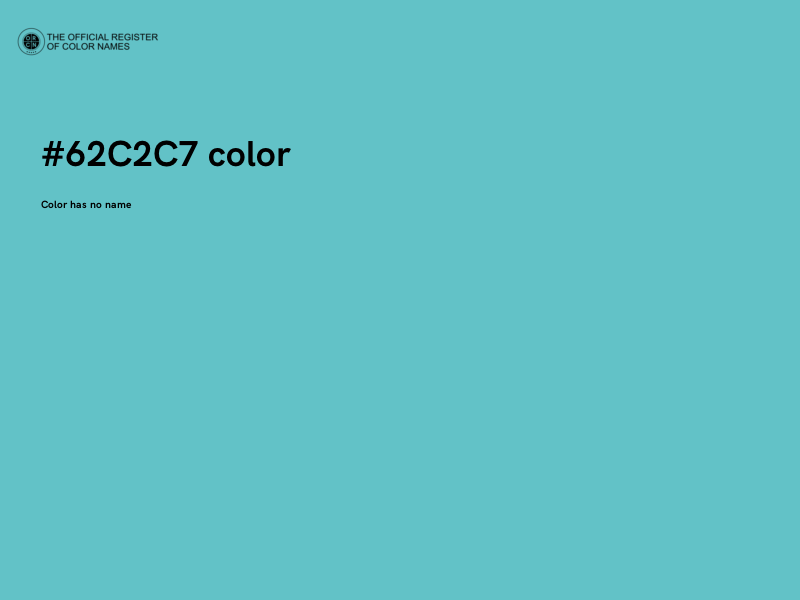 #62C2C7 color image