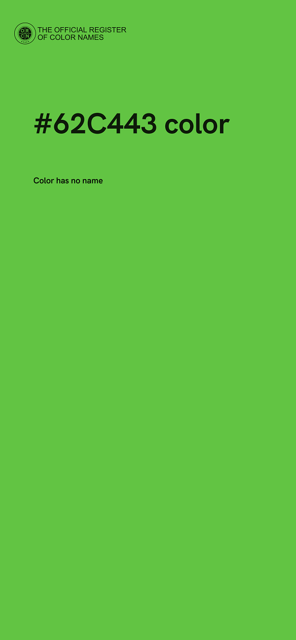 #62C443 color image