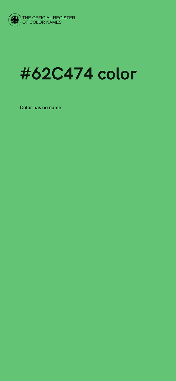 #62C474 color image