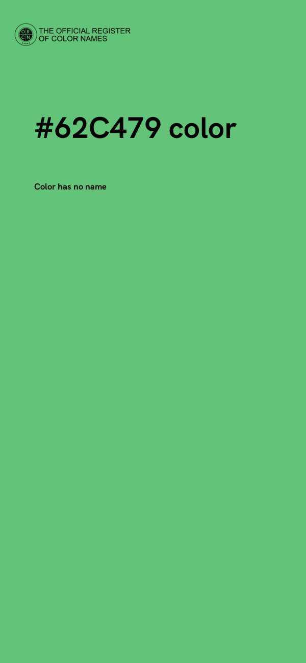 #62C479 color image