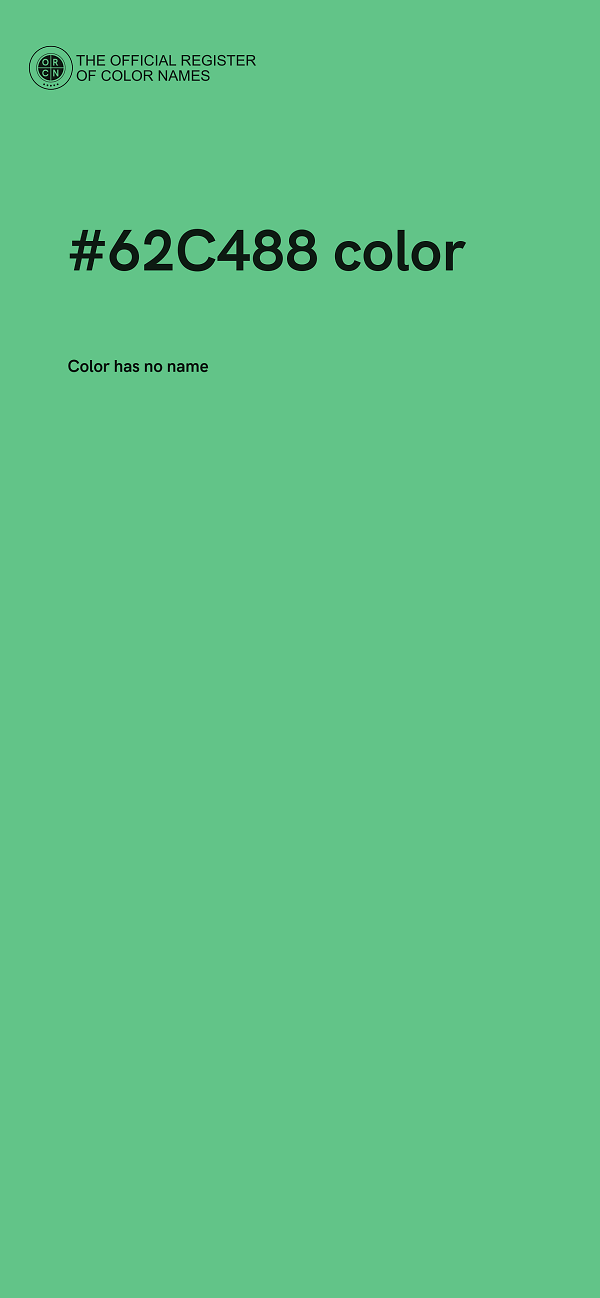 #62C488 color image
