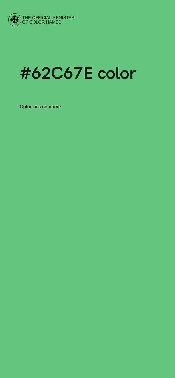 #62C67E color image