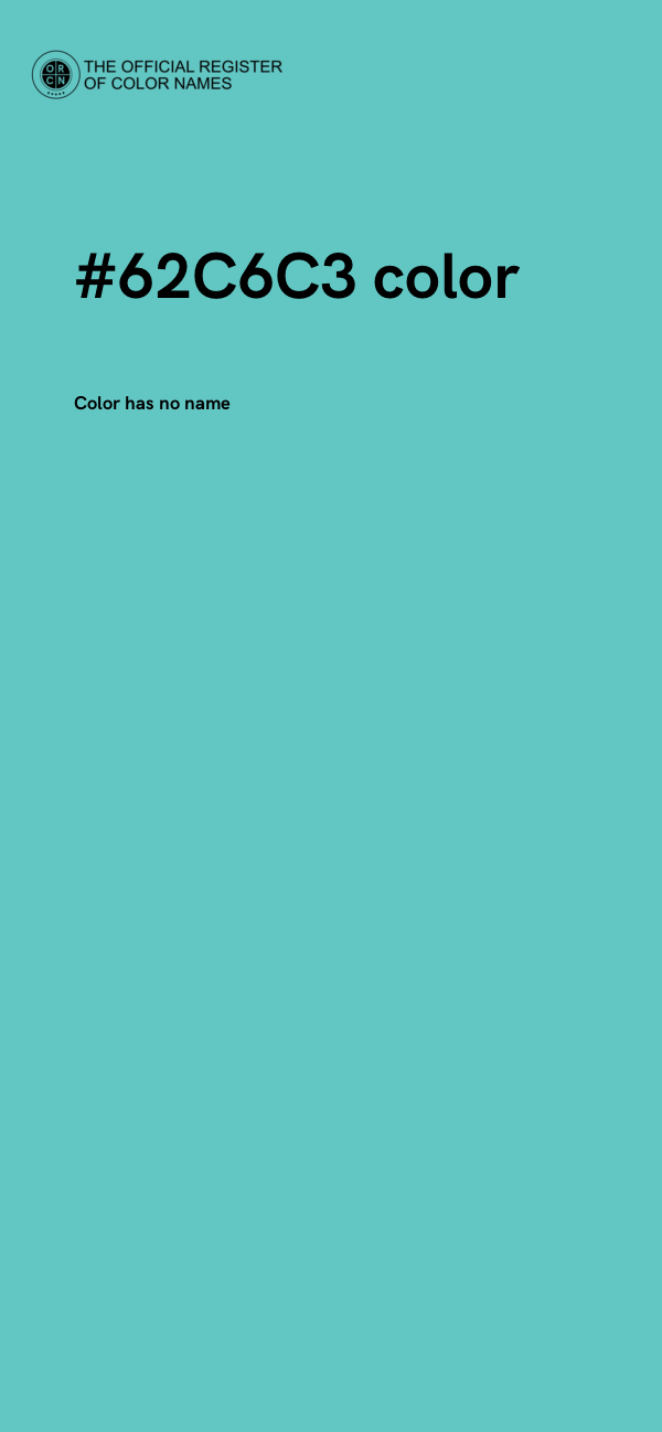 #62C6C3 color image