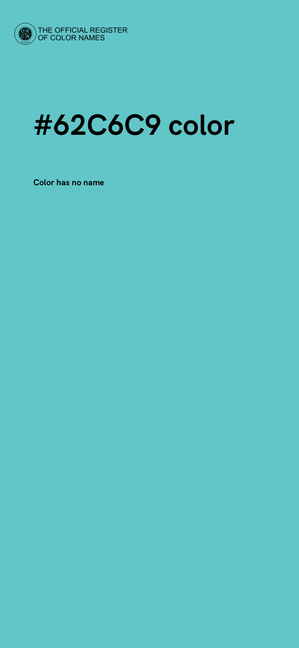 #62C6C9 color image