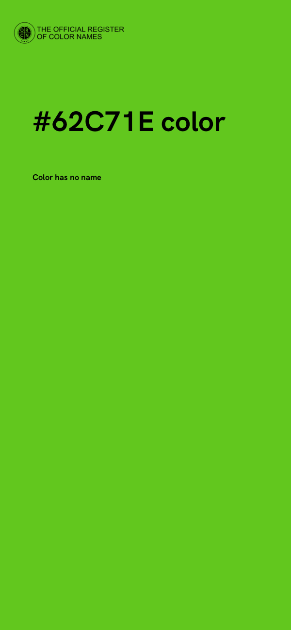 #62C71E color image
