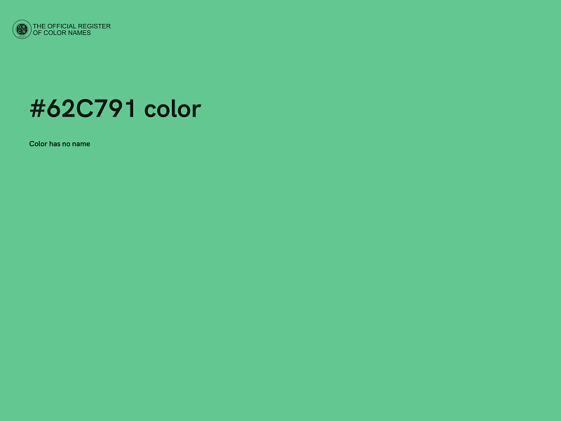 #62C791 color image
