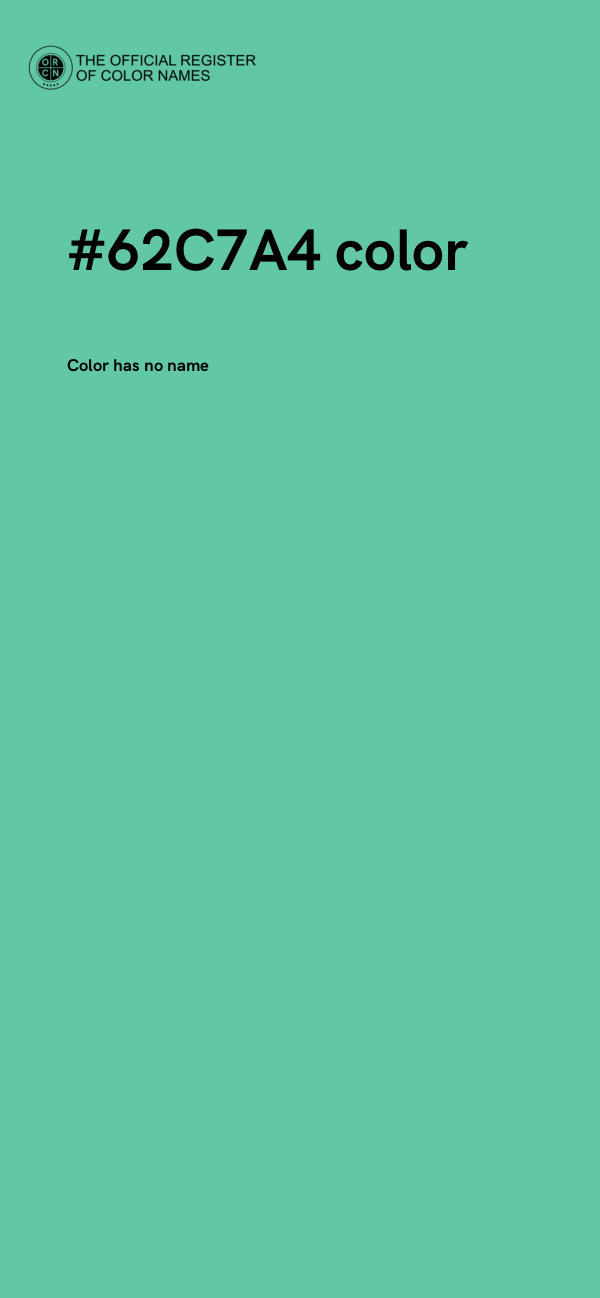 #62C7A4 color image