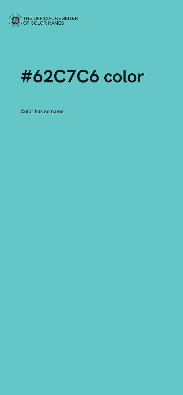 #62C7C6 color image