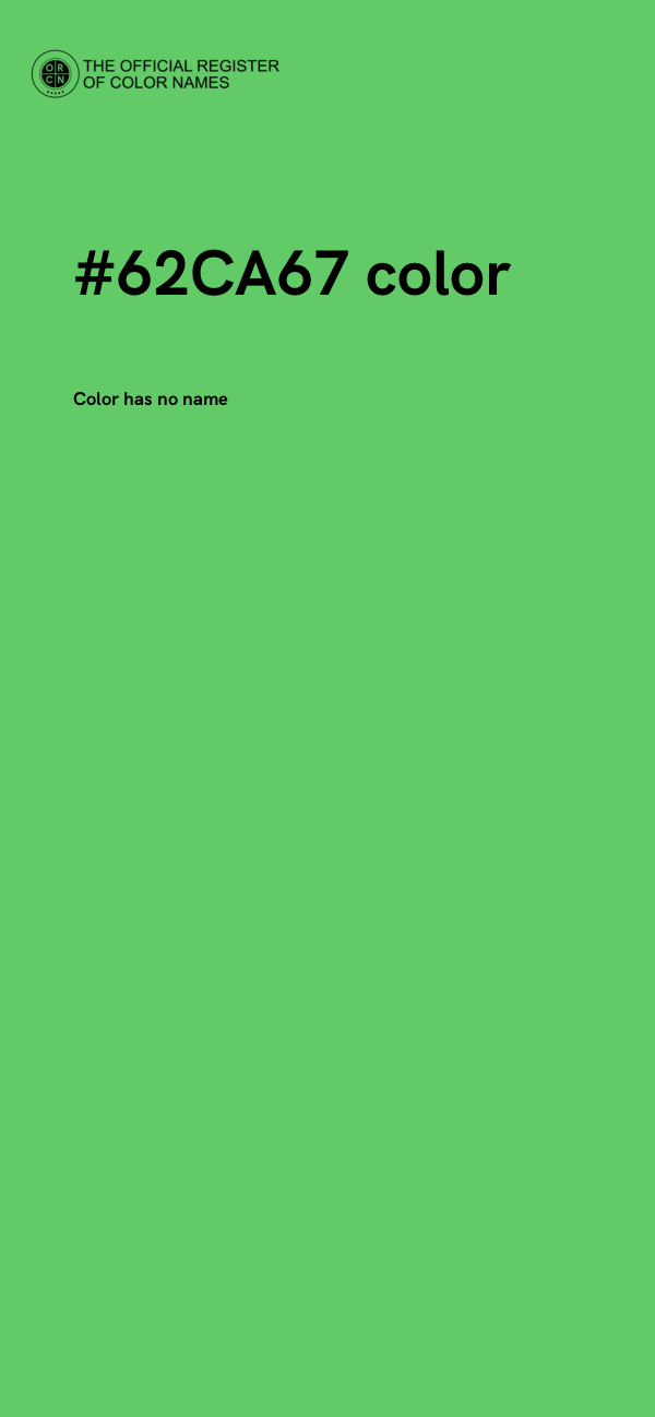 #62CA67 color image