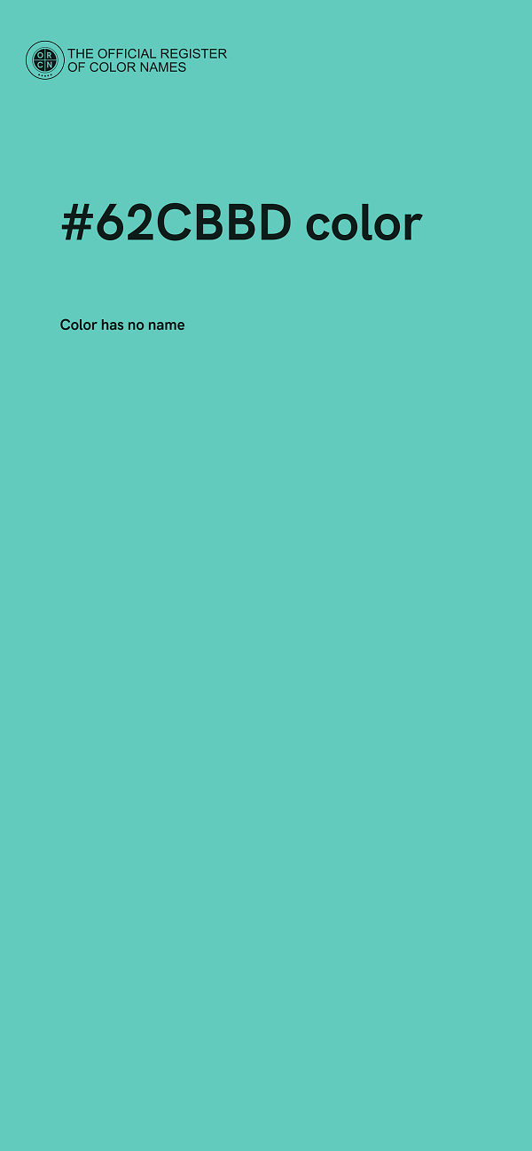 #62CBBD color image