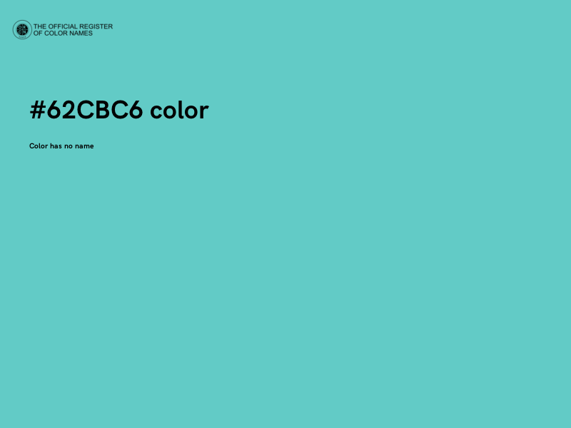#62CBC6 color image