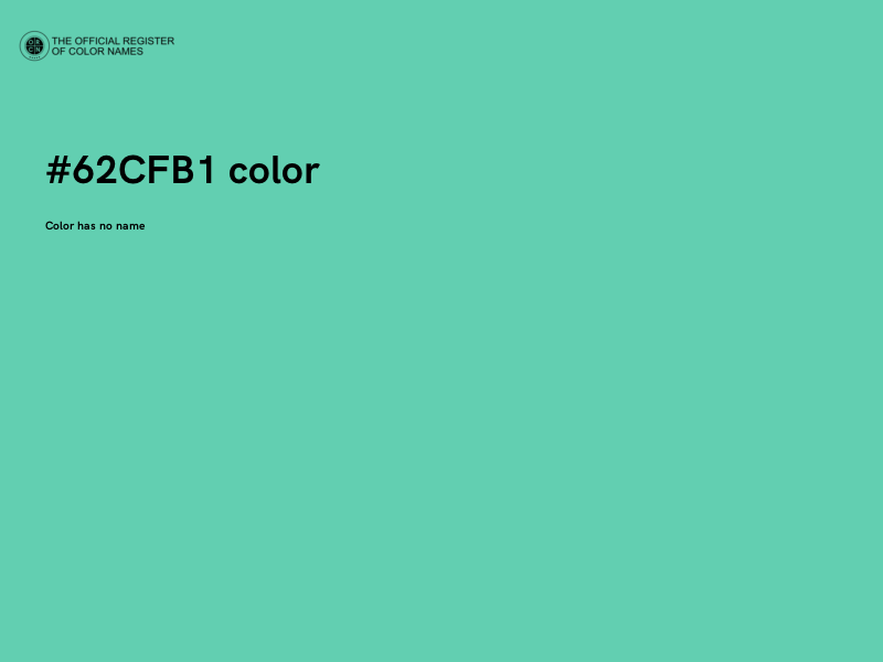 #62CFB1 color image
