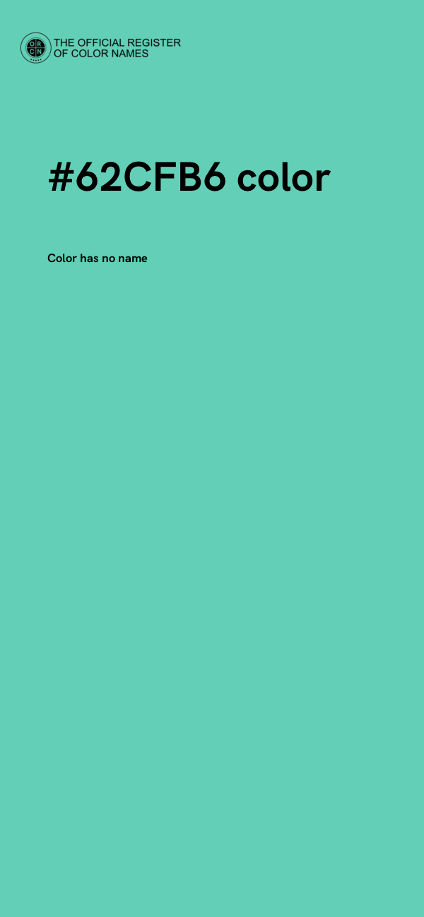 #62CFB6 color image