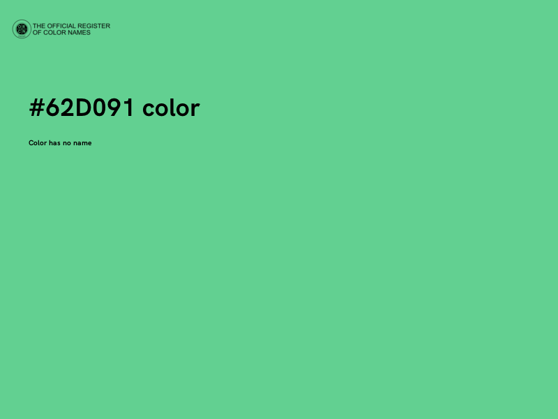 #62D091 color image