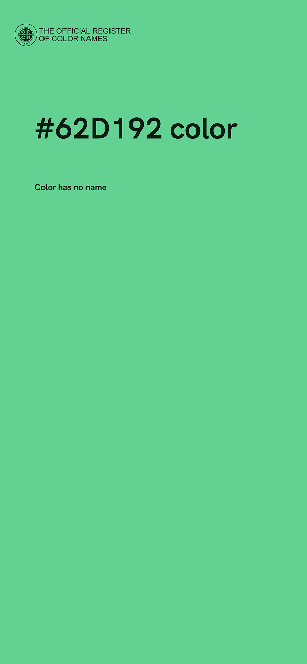 #62D192 color image