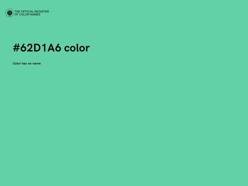 #62D1A6 color image