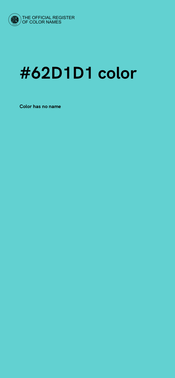 #62D1D1 color image