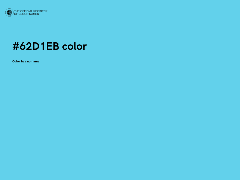 #62D1EB color image