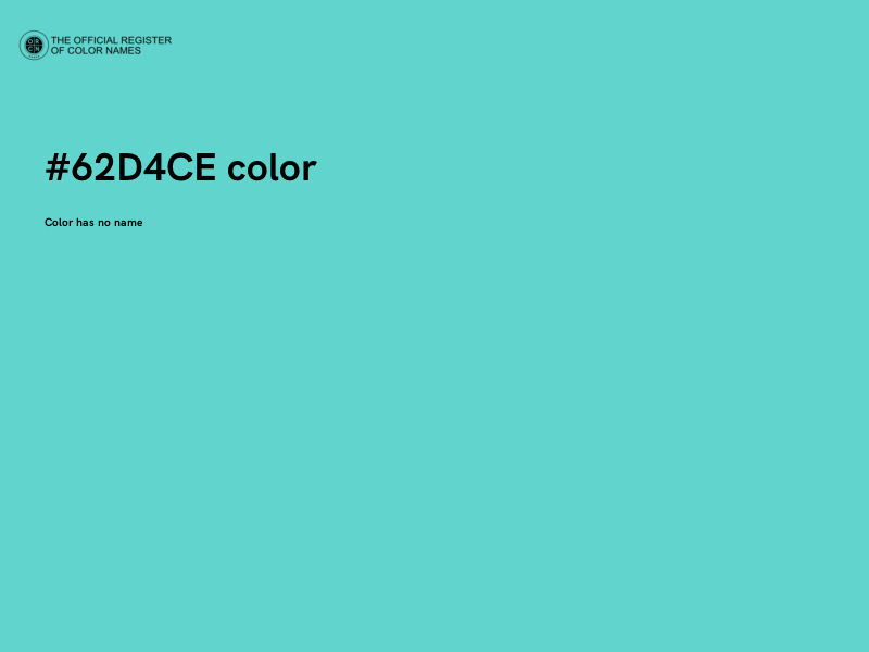 #62D4CE color image
