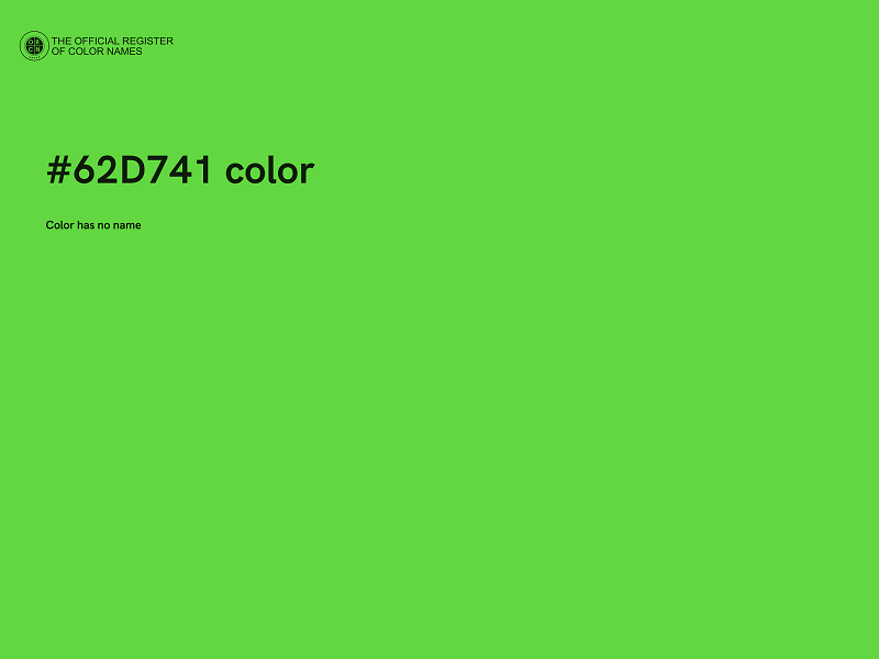 #62D741 color image