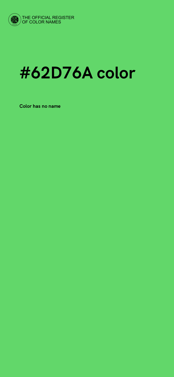 #62D76A color image