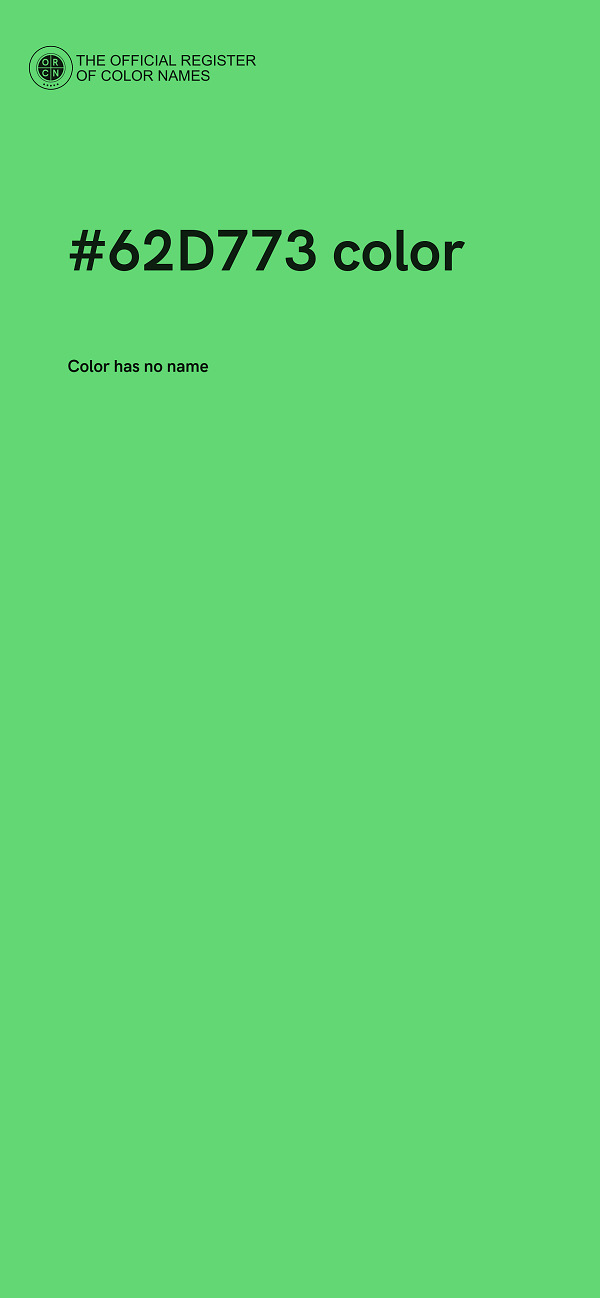 #62D773 color image