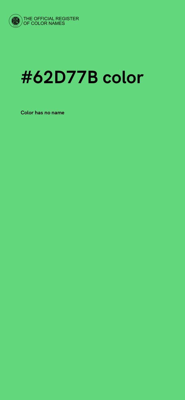 #62D77B color image